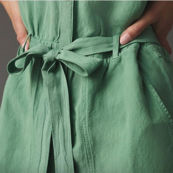 Cloth and Stone Green Utility Romper XS - Picture 2 of 8